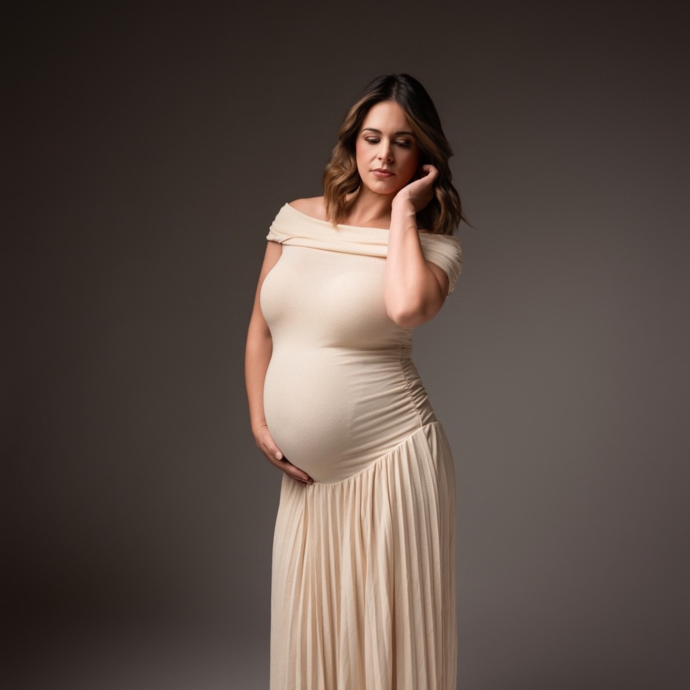 Field Of Dreams Dress in Oatmeal